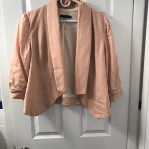 Velvet heart open blazer